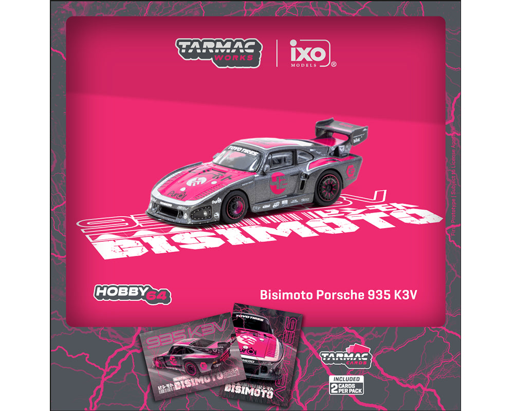 PRE-ORDER Tarmac Works x IXO 1:64 Bisimoto Porsche 935 K3V w/ Trading Cards