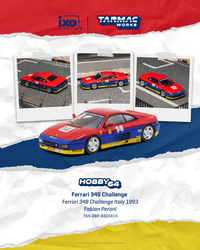 Thumbnail for PRE-ORDER Tarmac Works x IXO 1:64 Ferrari 348 Challenge, Ferrari 348 Challenge Italy 1993