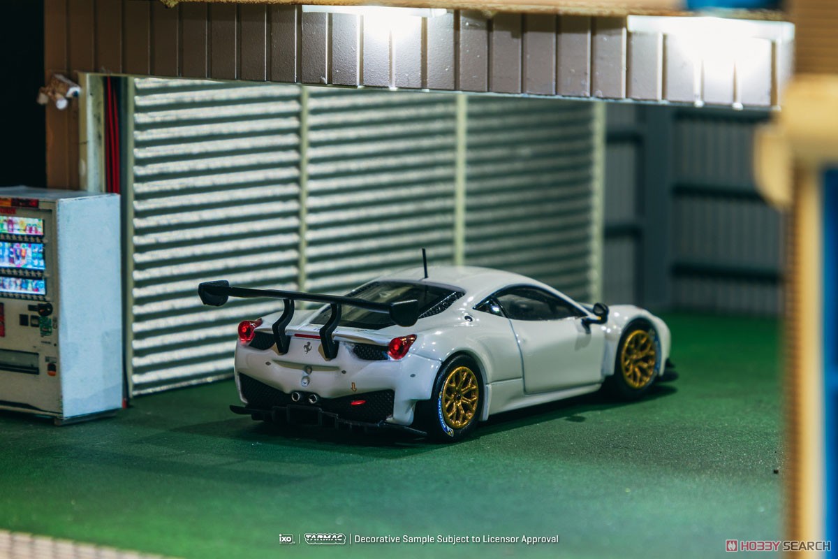 PRE-ORDER Tarmac Works x IXO 1:64 Ferrari 458 Italia GT3 – White