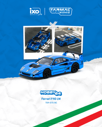 Thumbnail for PRE-ORDER Tarmac Works x IXO 1:64 Ferrari F40 LM Chrome Blue