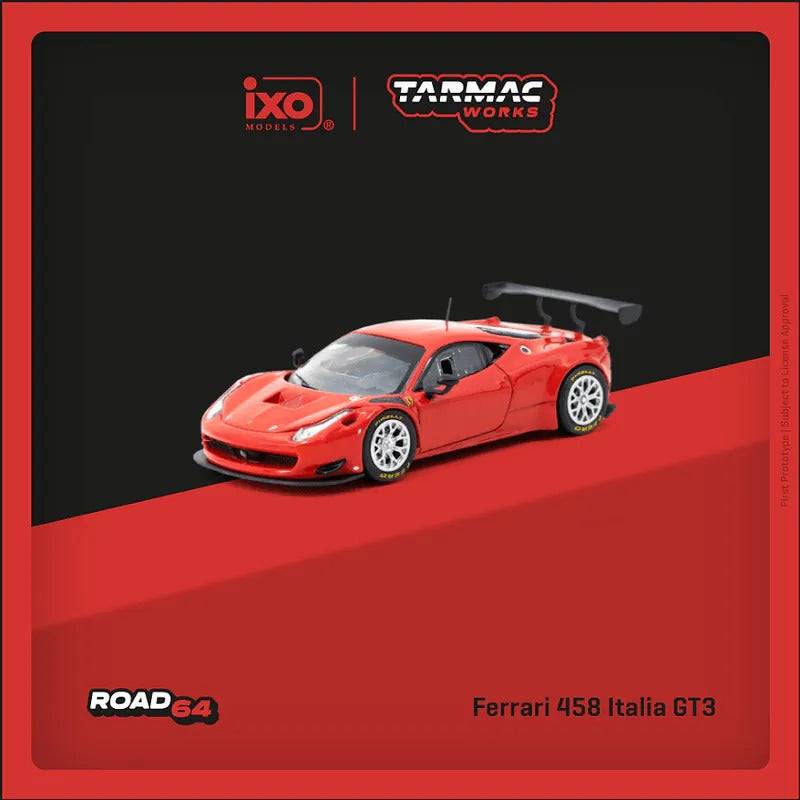 PRE-ORDER Tarmac Works x IXO Ferrari 458 Italia GT3 Red