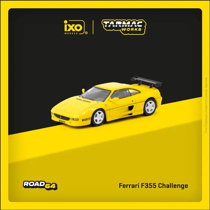 PRE-ORDER Tarmac Works x IXO Ferrari F355 Challenge Yellow