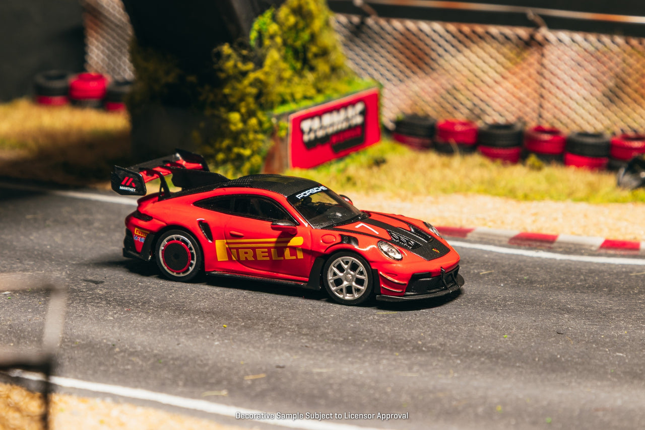 PRE-ORDER Tarmac Works x Minichamps 1:64 Porsche GT3RS 992.1 MR, Red