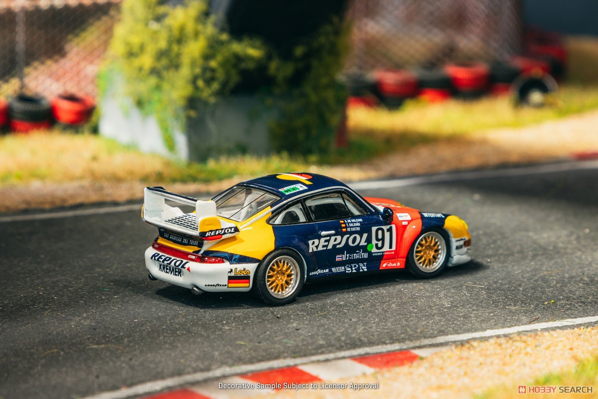 PRE-ORDER Tarmac Works x Schuco 1:64 Porsche 911 GT2 REPSOL