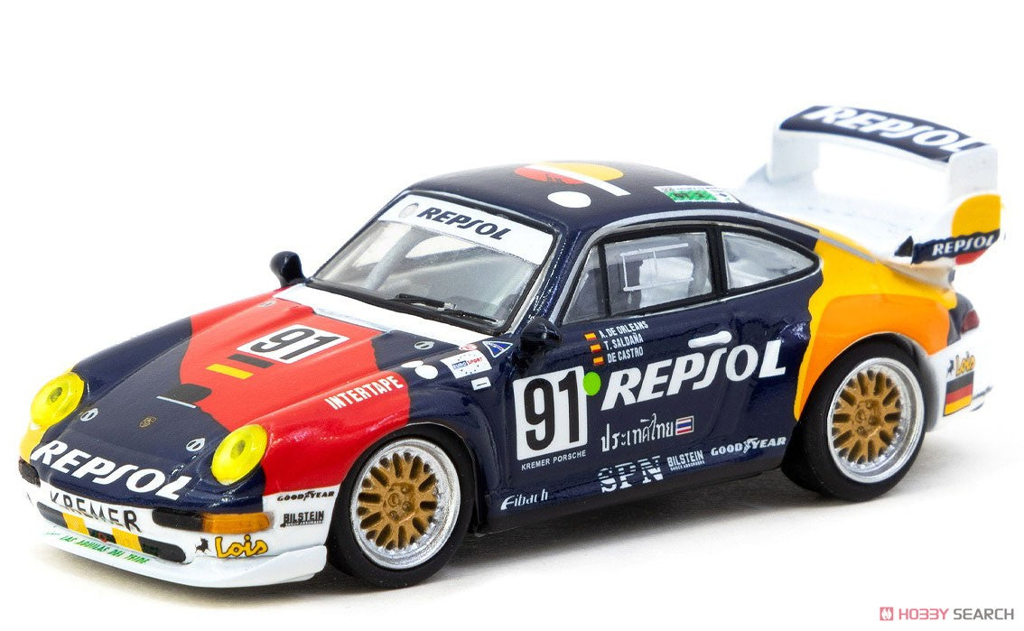 PRE-ORDER Tarmac Works x Schuco 1:64 Porsche 911 GT2 REPSOL