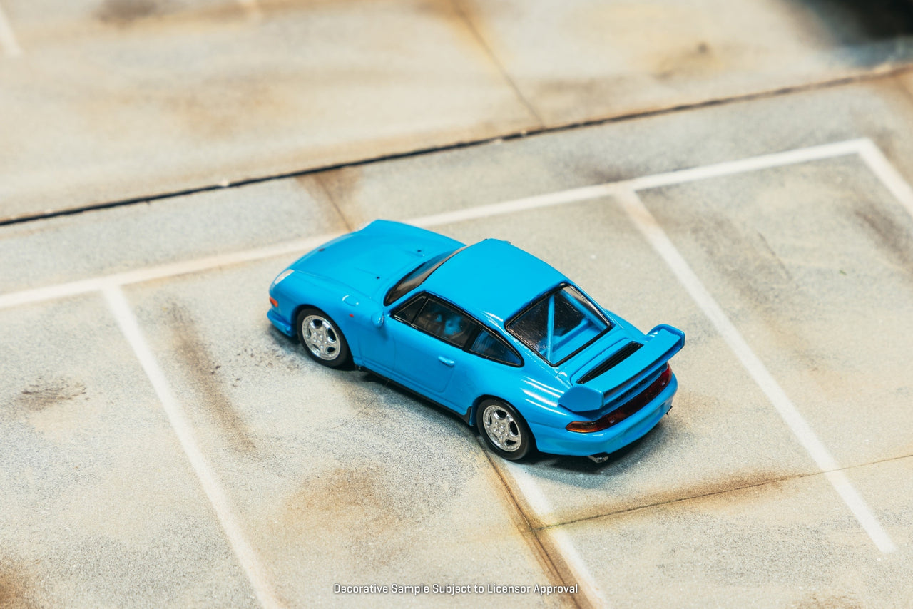 PRE-ORDER Tarmac Works x Schuco 1:64 Porsche 911 993 Cup, Riviera blue