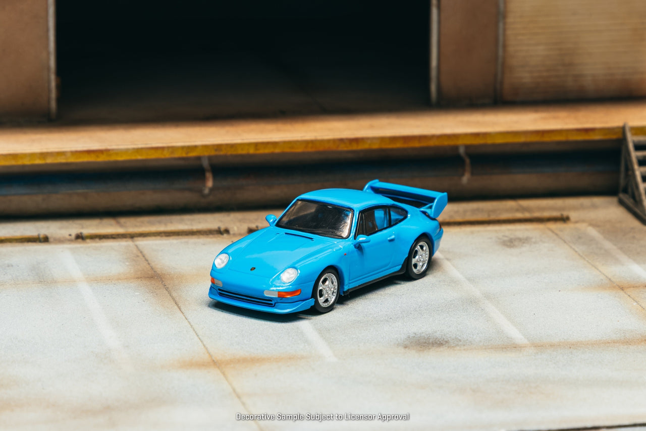 PRE-ORDER Tarmac Works x Schuco 1:64 Porsche 911 993 Cup, Riviera blue