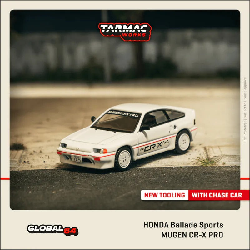 PRE-ORDER Tarmac works 1:64 Mugen Honda CR-X PRO Ballade Sports