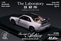 Thumbnail for PRE ORDER The Laboratory 1:64 Garage Active R33 Widebody Concept A