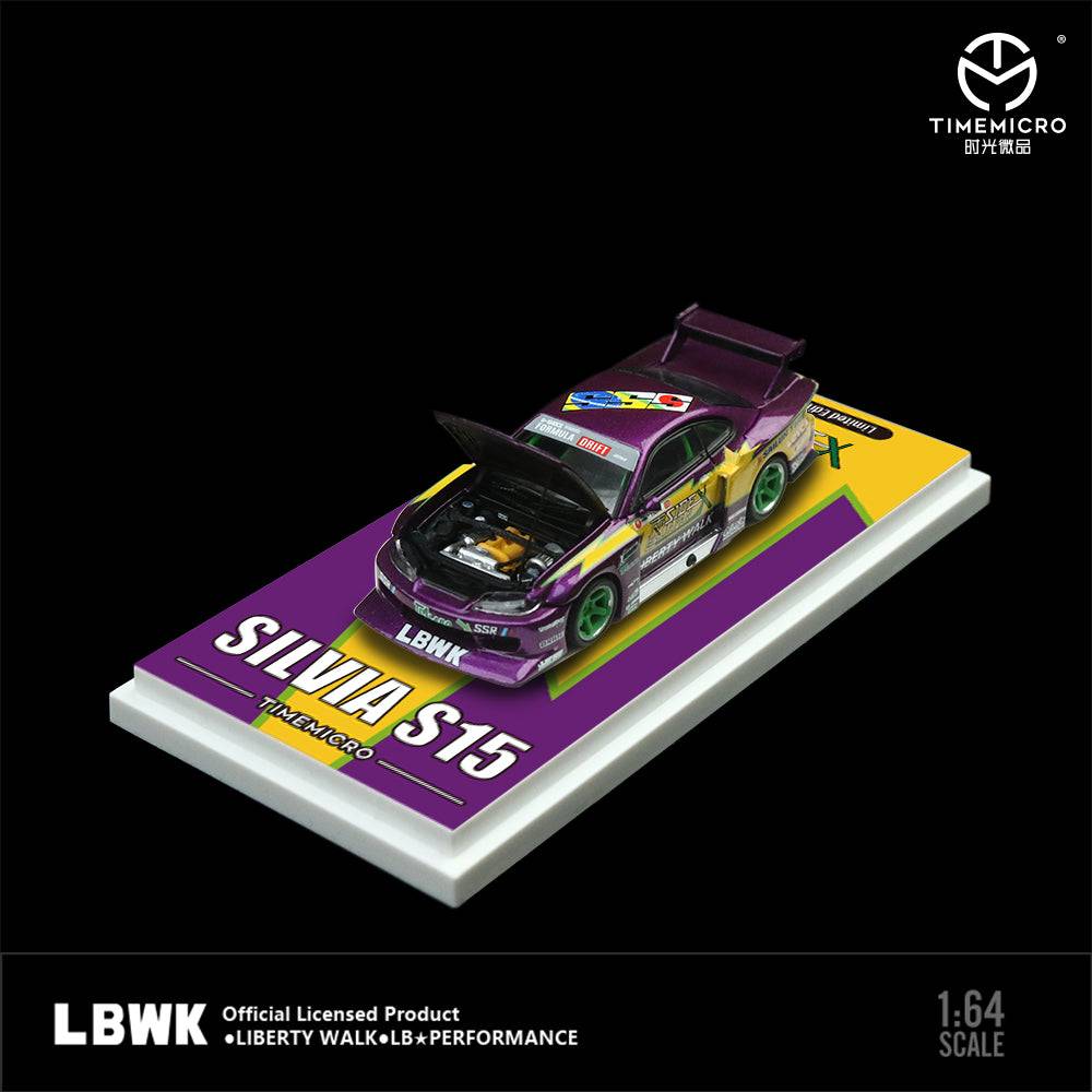 PRE-ORDER Time Micro 1:64 LBWK Nissan Silvia S15 Gift Box Edition