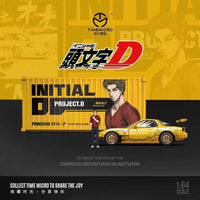 Thumbnail for PRE-ORDER Time Micro 1:64 Mazda RX-7 W/ Container & Figure Initial D