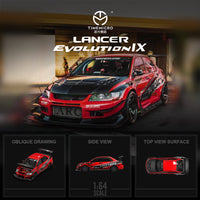 Thumbnail for PRE-ORDER Time Micro 1:64 Mitsubishi Evolution IX Red Devils