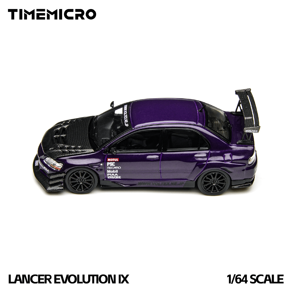 PRE-ORDER Time Micro 1:64 Mitsubishi Lancer Evolution IX Midnight Purple