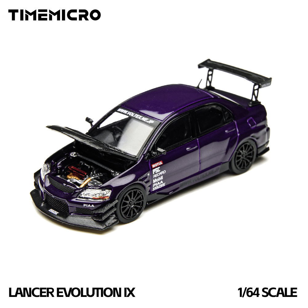 PRE-ORDER Time Micro 1:64 Mitsubishi Lancer Evolution IX Midnight Purple