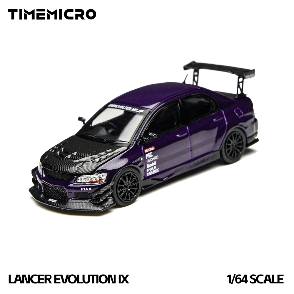 PRE-ORDER Time Micro 1:64 Mitsubishi Lancer Evolution IX Midnight Purple