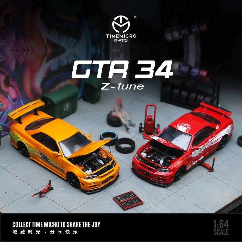 PRE-ORDER Time Micro 1:64 Nissan R34 GTR Z Tune Fast & Furious