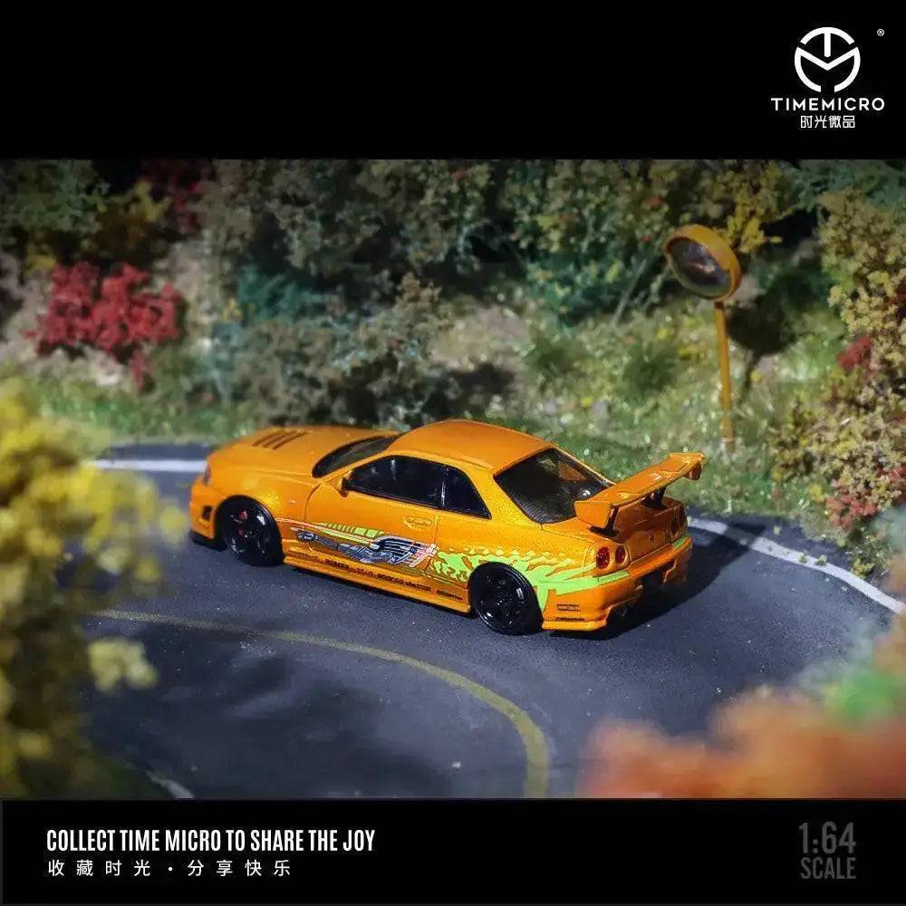 PRE-ORDER Time Micro 1:64 Nissan R34 GTR Z Tune Fast & Furious