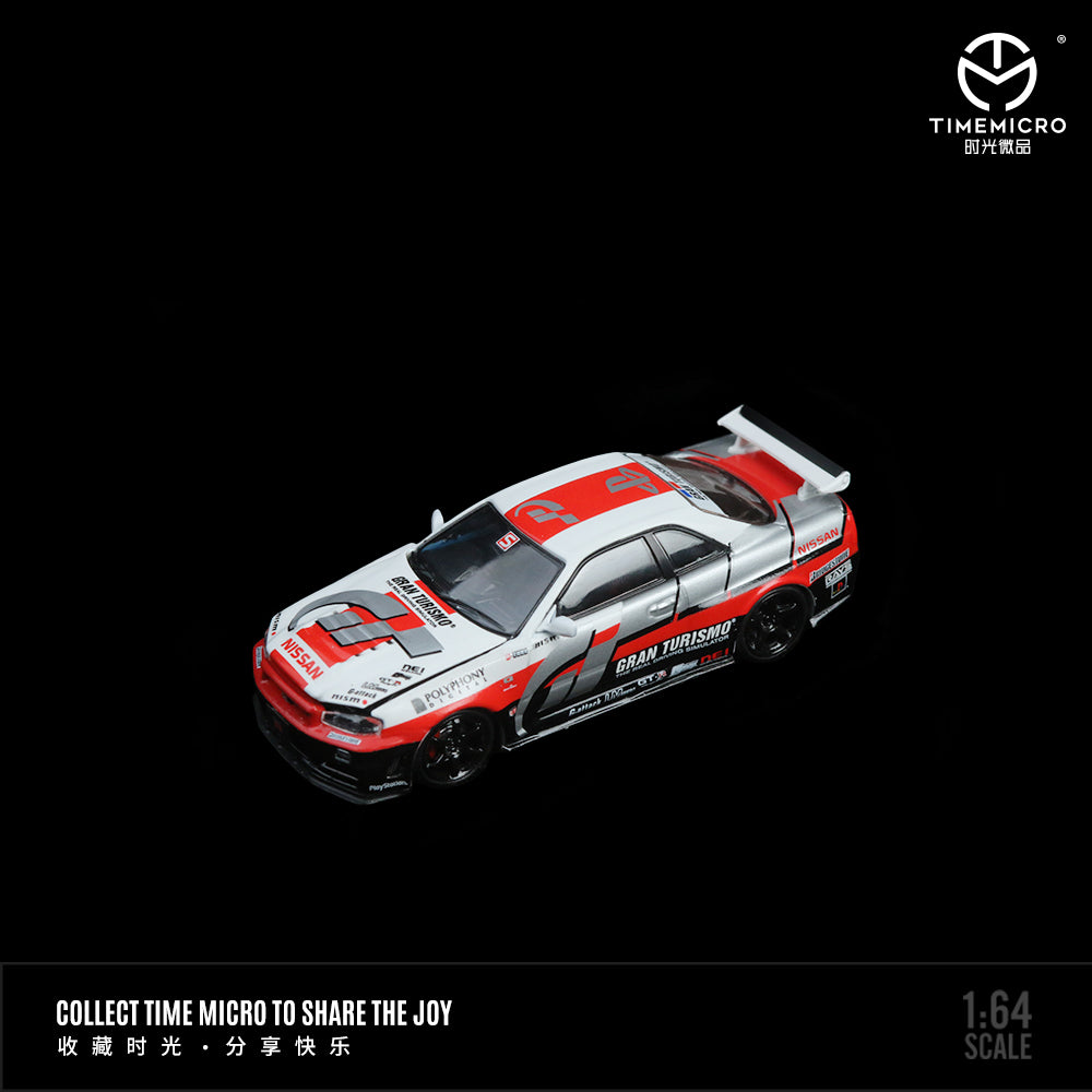 PRE-ORDER Time Micro 1:64 Nissan Skyline GT-R R34 Gran Turismo