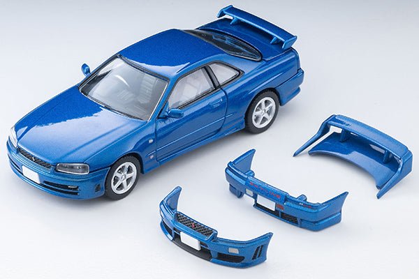 PRE-ORDER Tomica Limited Vintage Neo 1:64 2000 Nissan Skyline 25GT-T Blue w Optional Parts