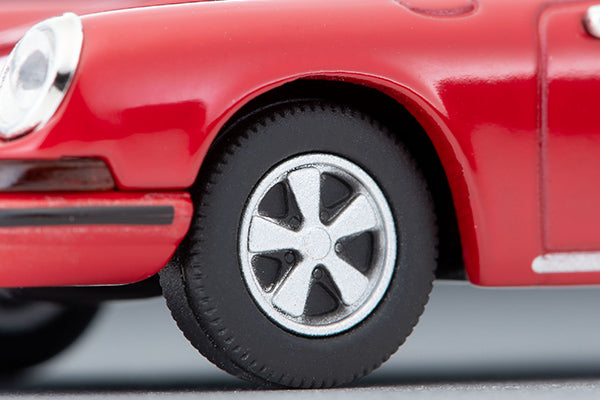 1967 Porsche 911S Tomica Limited Vintage Neo 1:64 scale model in red – rear view detail