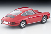 Thumbnail for Tomica LV-86h Porsche 911S 1967 red die-cast – side profile showing classic 911 body lines at 1:64 scale
