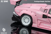 Thumbnail for PRE-ORDER Top Art 1:64 LBWK Countach Pink
