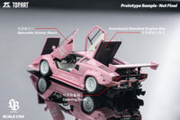 Thumbnail for PRE-ORDER Top Art 1:64 LBWK Countach Pink