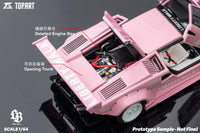 Thumbnail for PRE-ORDER Top Art 1:64 LBWK Countach Pink