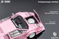 Thumbnail for PRE-ORDER Top Art 1:64 LBWK Countach Pink