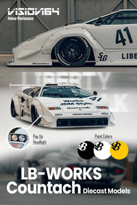 Thumbnail for PRE-ORDER VISION64 1:64 LB-WORKS Lamborghini Countach
