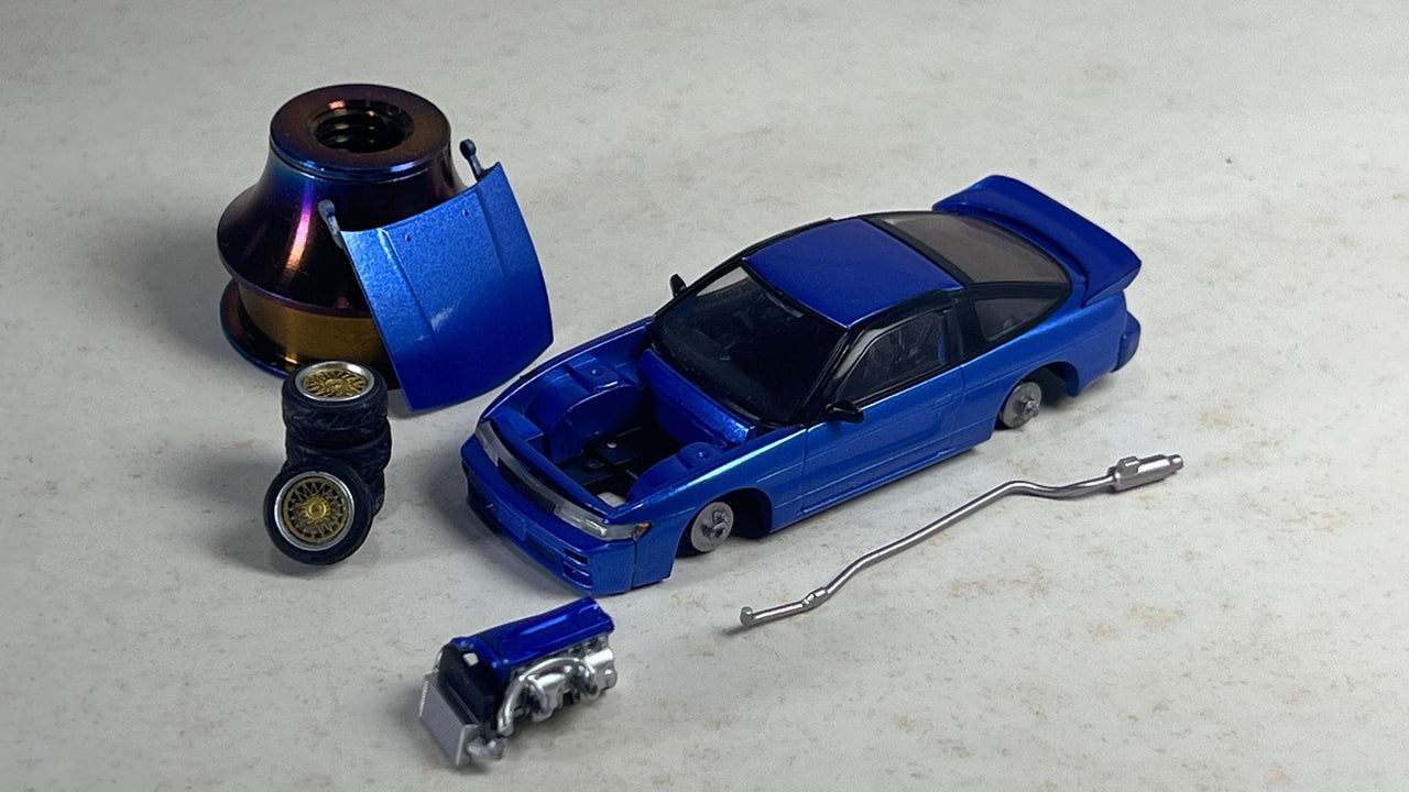 Peako 1:64 NIssan Silvia S13 Sileighty TMCS Event Special w/ Accesorries