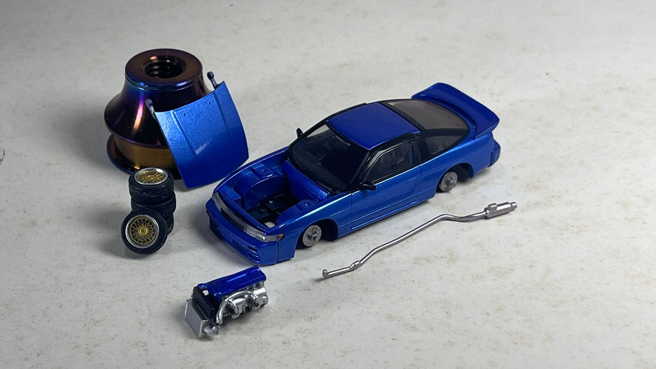 Peako 1:64 NIssan Silvia S13 Sileighty TMCS Event Special w/ Accesorries
