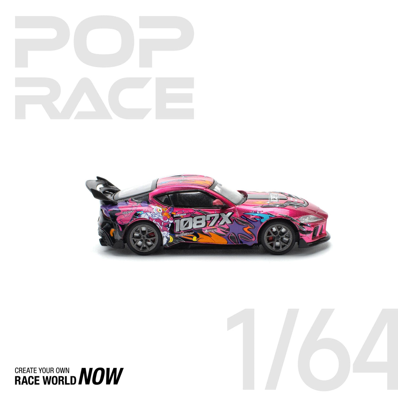 Pop Race 1:64 Darwin Pro 66G WBK Supra A90 - 1087X LION DANCE