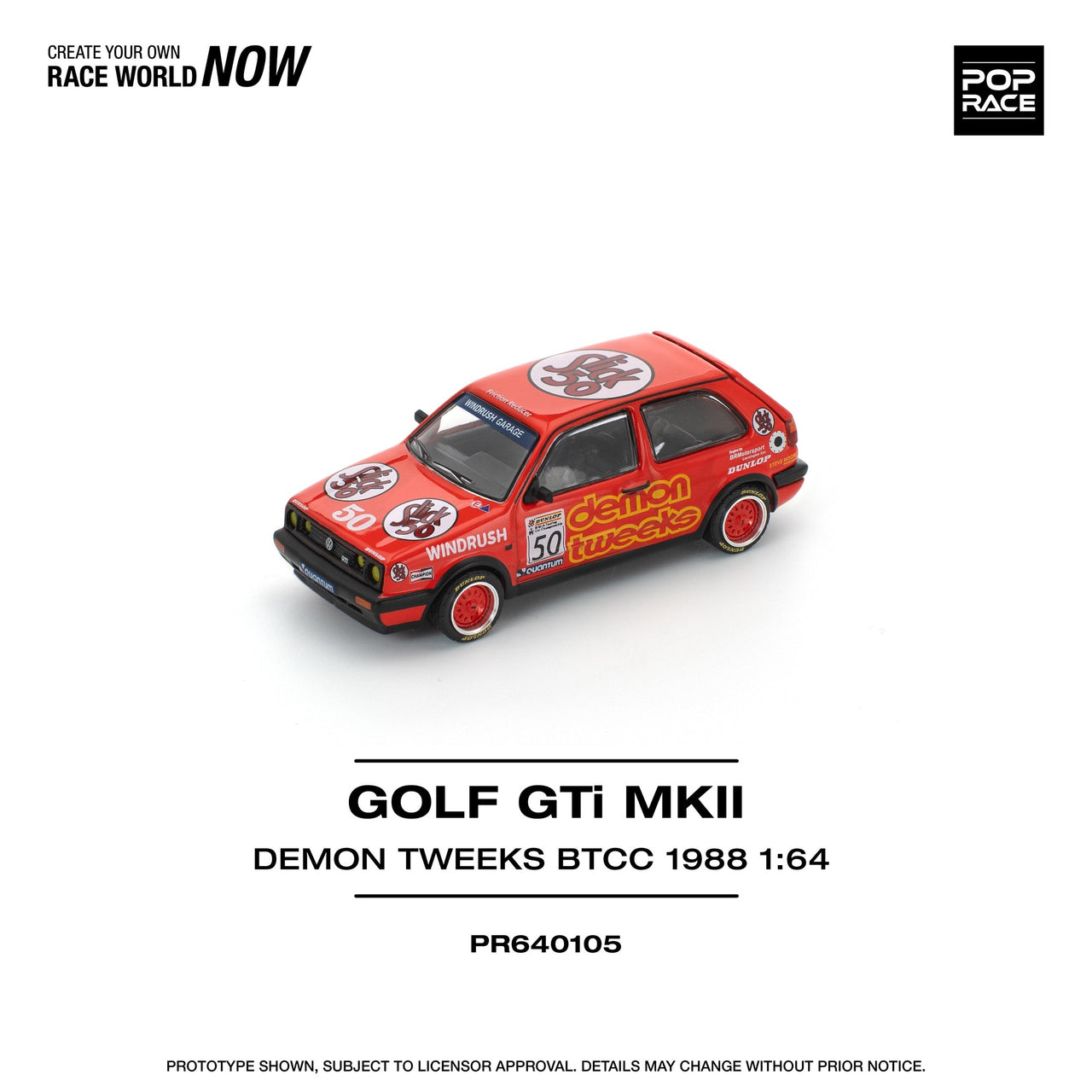 Pop Race 1:64 Golf GTI MKII Demon Tweets