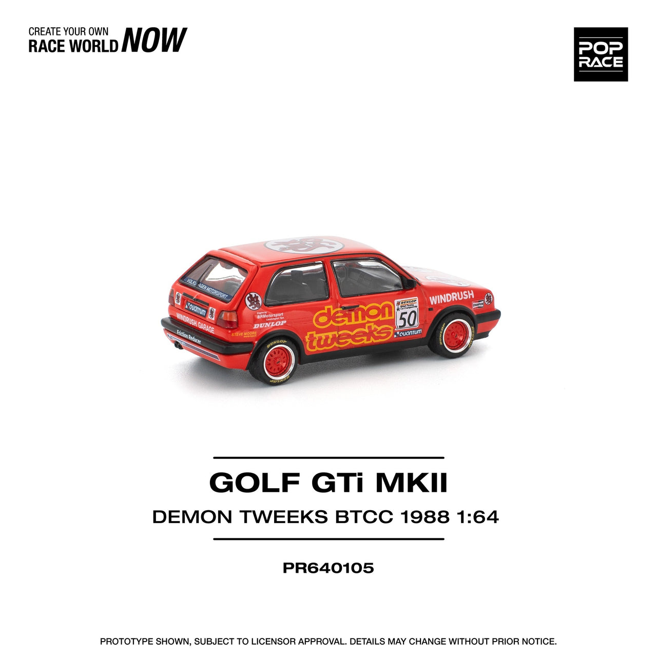 Pop Race 1:64 Golf GTI MKII Demon Tweets