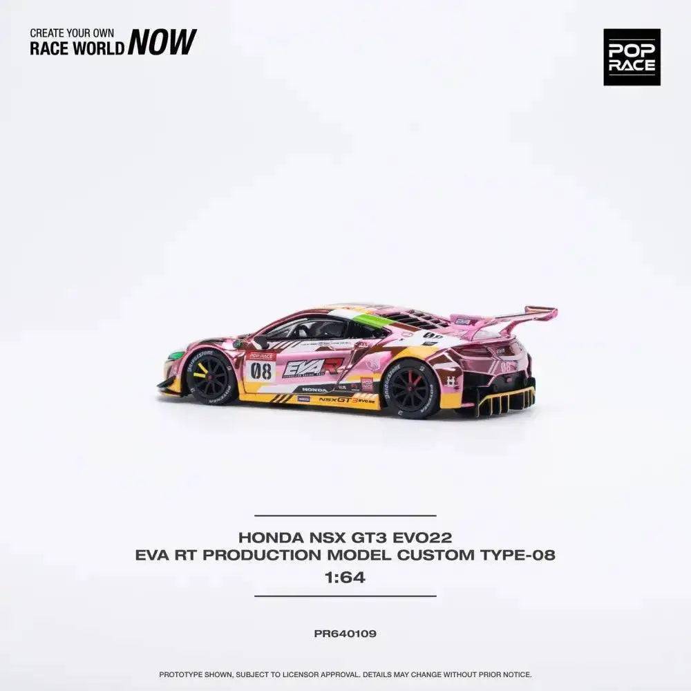 Pop Race 1:64 Honda NSX GT3 EVO22 EVA RT Production Model TYPE-08