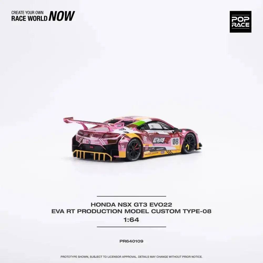 Pop Race 1:64 Honda NSX GT3 EVO22 EVA RT Production Model TYPE-08