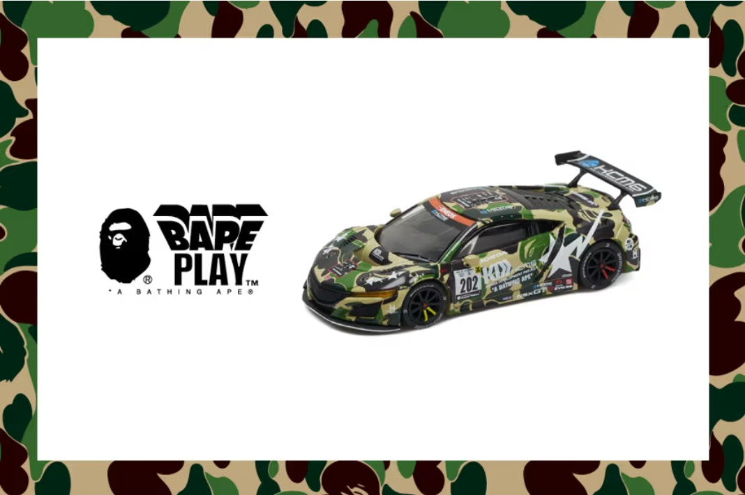 Pop Race 1:64 Honda NSX GT3 EVO22 KCMG BAPE BATHING APE