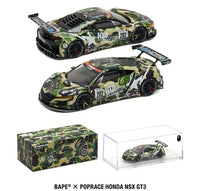 Thumbnail for Pop Race 1:64 Honda NSX GT3 EVO22 KCMG BAPE BATHING APE