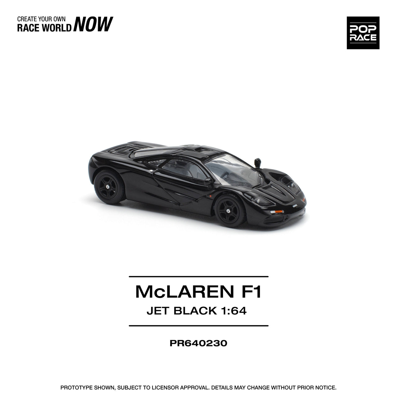 Pop Race 1:64 McLaren F1 Jet Black