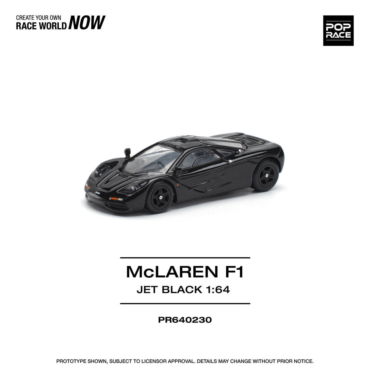 Pop Race 1:64 McLaren F1 Jet Black