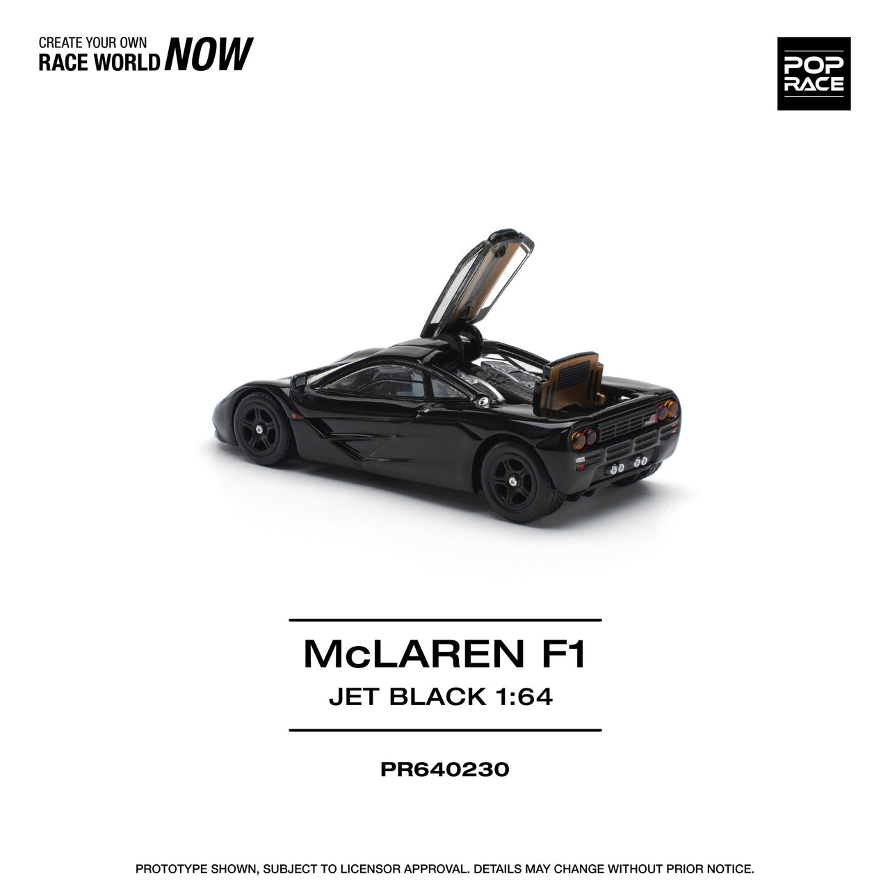 Pop Race 1:64 McLaren F1 Jet Black