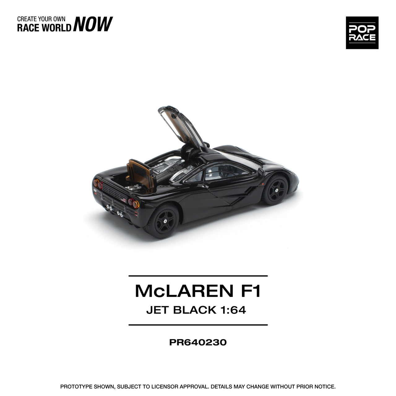 Pop Race 1:64 McLaren F1 Jet Black