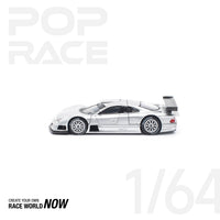 Thumbnail for Pop Race 1:64 Mercedes-Benz CLK AMG GTR SILVER
