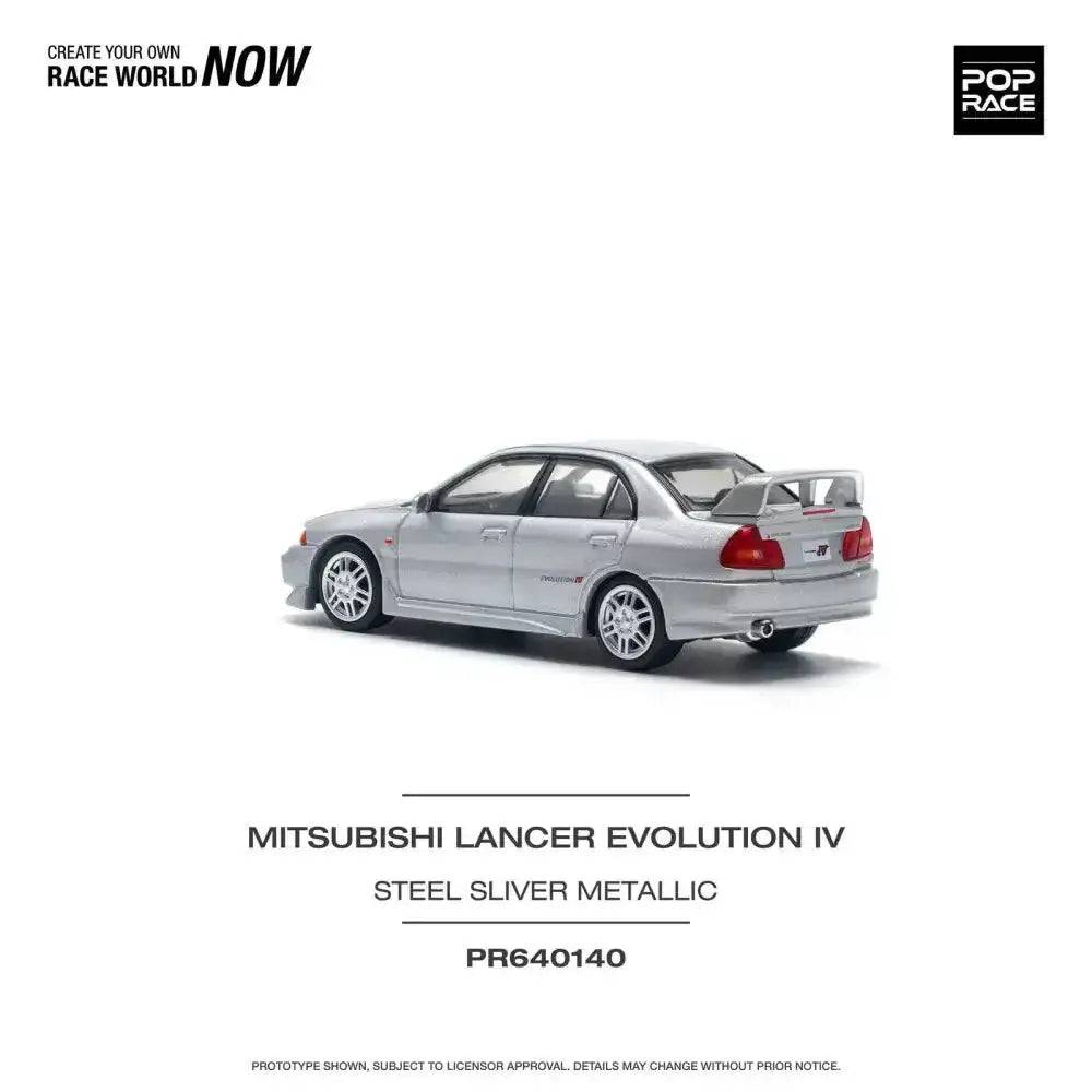 Pop Race 1:64 Mitsubishi Evolution IV Steel Silver