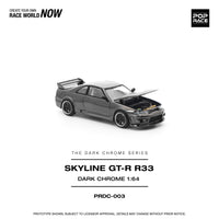 Thumbnail for Pop Race 1:64 Nissan R33 GTR DARK CHROME
