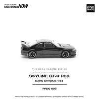 Thumbnail for Pop Race 1:64 Nissan R33 GTR DARK CHROME
