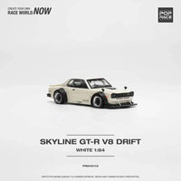 Thumbnail for Pop Race 1:64 Nissan Skyline 2000 GT-R V8 Drift Hakosuka WHITE