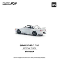 Thumbnail for Pop Race 1:64 Nissan Skyline GT-R R32 Crystal White