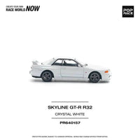 Thumbnail for Pop Race 1:64 Nissan Skyline GT-R R32 Crystal White